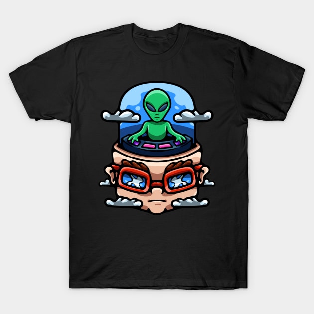 Alien Mind Controller T-Shirt by andhiika